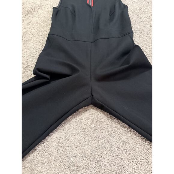 SPANX The Perfect Sleeveless Ponte Flare Stretch Jumpsuit Womens Size S Black - Picture 8 of 16